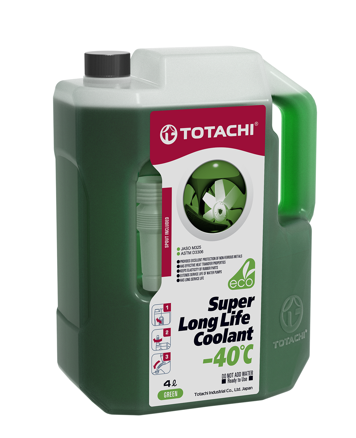 Охлаждающая жидкость Totachi Super Long Life Coolant Green 4 л